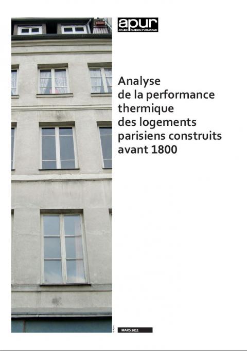 Analyse de la performance thermique des logements parisiens