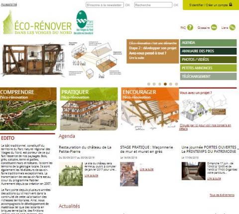  Site et guide Eco-rénover dans les Vosges du Nord