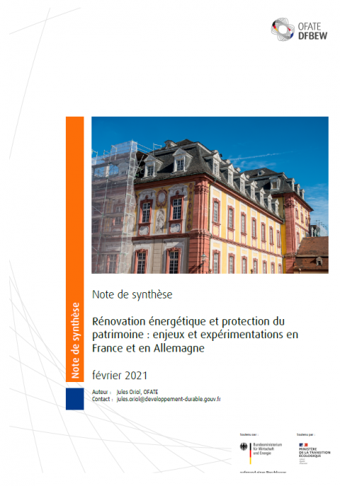 Rénovation énergétique et protection du patrimoine: enjeux et expérimentations en France et en Allemagne