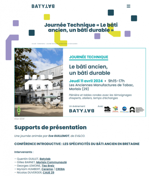 journée technique Batylab 11/04/2024